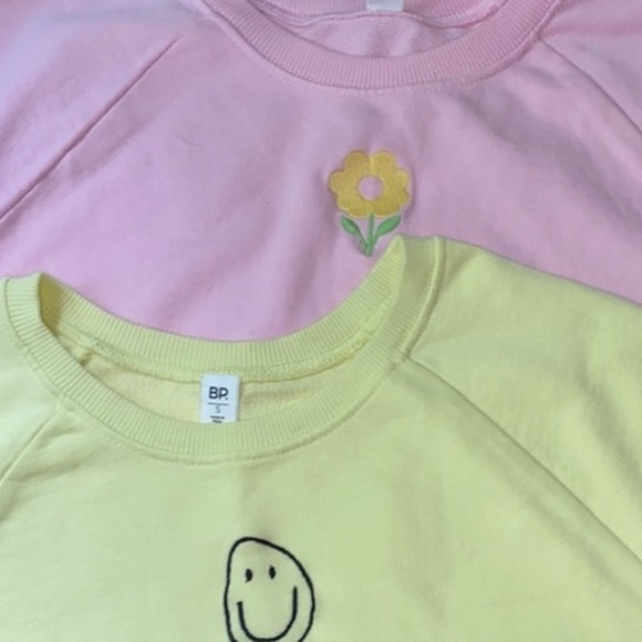 Nordstrom Pink Flower Crop Top - Picture 2 of 3